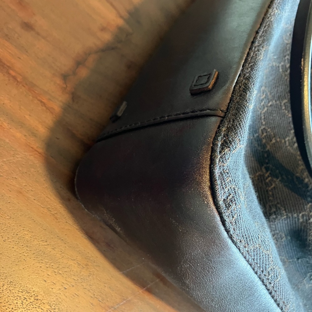 Gucci Brown DENIM Signature Tote with Pouch WITH COA - Picture 8 of 14